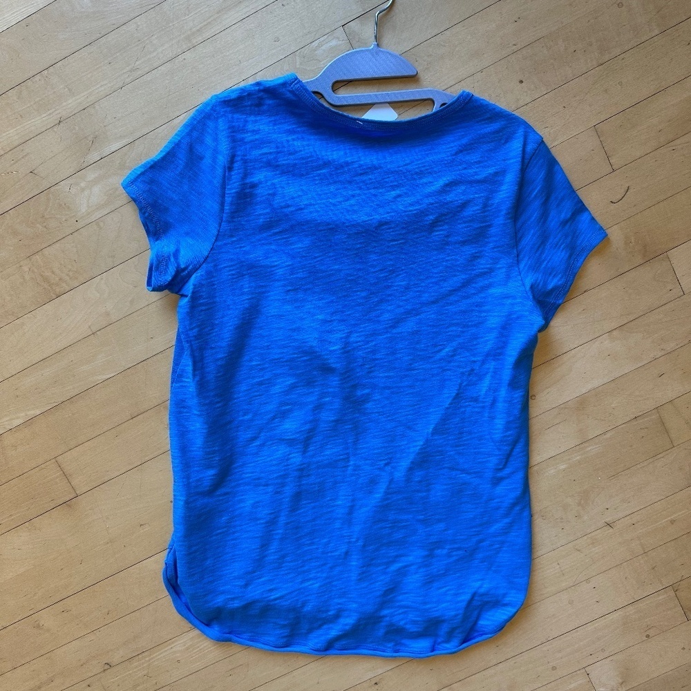 Escape by Humanity Clothing blue slub tee, S, CB2284 - Picture 4 of 4